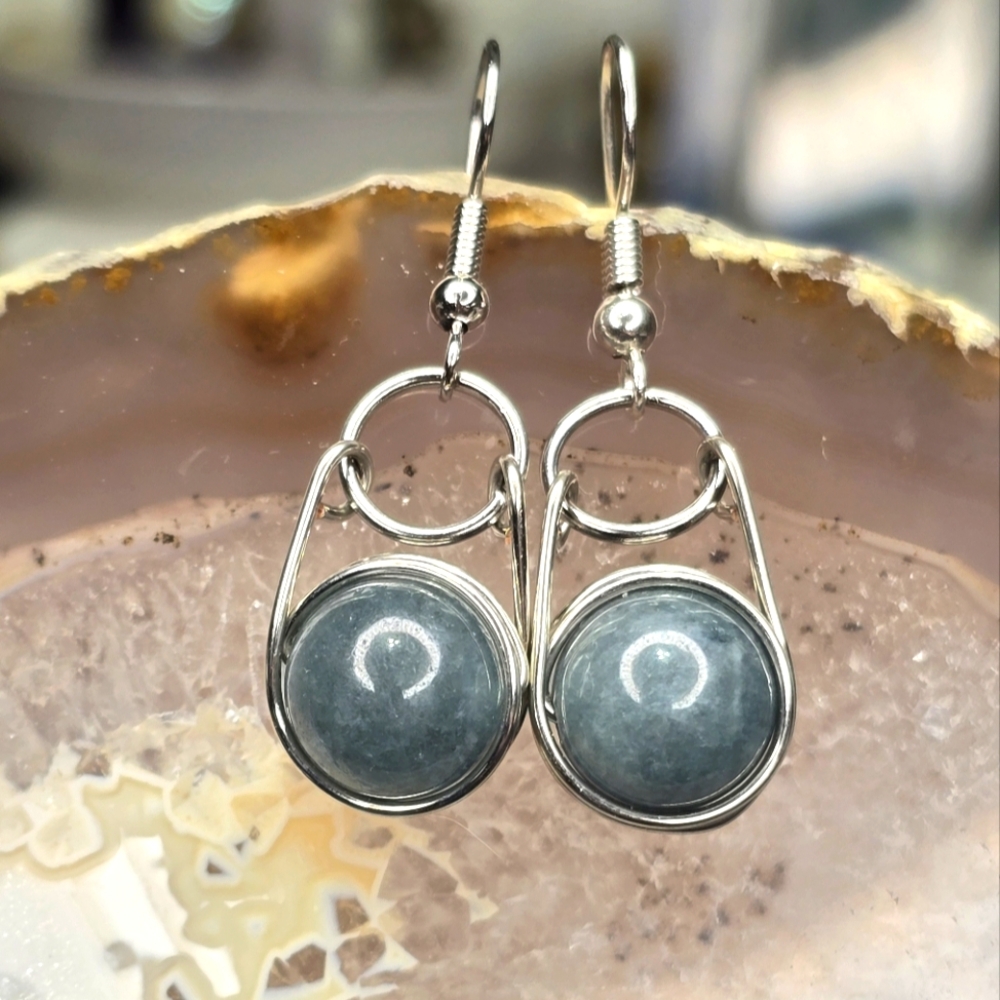 Artisan Burmese Jade Earrings